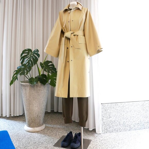 KASSL EDITIONS Below Oil Kimono Trench Rain Coat XS NWT - Picture 1 of 3